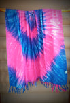 Pink Goddess One Size Tie dye Sarong Wrap/Cover Up