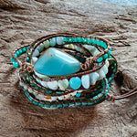 PROSPERITY WRAP BRACELET | Amazonite 5-strand wrap bracelet
