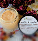 ANTI-WRINKLE SMOOTHING NIGHT CREAM- with Retinol, Niacinamide, Rosehips & Rose Essential Oil | 30 ml