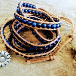 Lapis Lazuli 5-Strand Wrap Bracelet | The Wisdom Bracelet