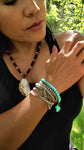 White Howlite 5-Strand Wrap Bracelet |  Self-Reflection Yoga Bracelet